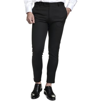 Vêtements Homme Chinos / Carrots Mackten Pantalon habillé ajusté Noir