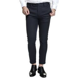 Vêtements Homme Chinos / Carrots Mackten Pantalon habillé ajusté Bleu