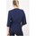 Vêtements Femme Tables de chevet Georgedé Top Paula en Jersey Bleu Marine Bleu