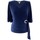 Vêtements Femme Tables de chevet Georgedé Top Paula en Jersey Bleu Marine Bleu