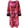 Vêtements Femme Robes Georgedé Robe Lisa Evasée en Jersey Imprimée Fuchsia Multicolore