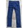 Vêtements Enfant Jeans slim Sans marque Jean's Unisexe enfant bleu indigo aspect délavé taille réglable Bleu