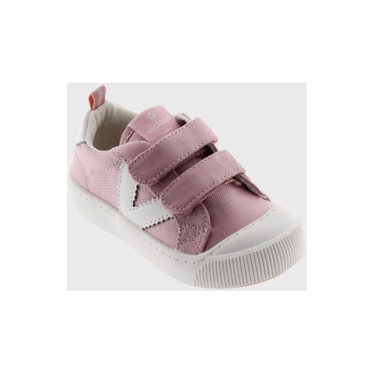Chaussures Fille Baskets mode Victoria Tenis Scratchs Nylon Rosa Rose