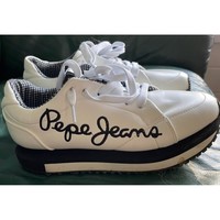 Chaussures Femme Baskets basses Pepe jeans basket pépé Jeans Blanc