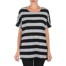 Vêtements Femme T-shirts manches courtes Vero Moda CHELLA 2/4 LONG TOP KM Gris/ Noir