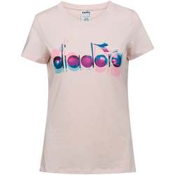Vêtements Femme T-shirts manches courtes Diadora 502176088 Rose