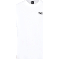 Vêtements Homme T-shirts manches courtes Ea7 Emporio embroidered-logo Armani 3KPT13 PJ02Z Blanc