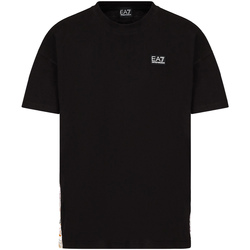 Vêtements Homme T-shirts manches courtes Emporio Armani рубашка в двух тонах 3KPT13 PJ02Z Noir