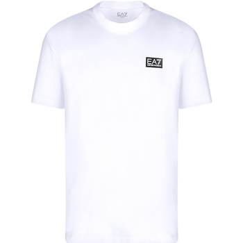 Vêtements Homme T-shirts manches courtes armani exchange t shirt mit logo print itemni 3KPT63 PJ6EZ Blanc