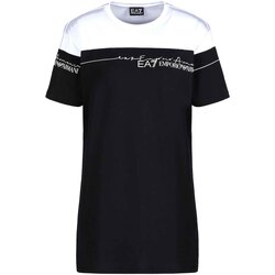 Vêtements Femme T-shirts manches courtes Emporio Armani рубашка в двух тонах 3KTT59 TJBEZ Noir