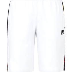 Vêtements Homme Maillots / Shorts de bain Ea7 Emporio embroidered-logo Armani 3KPS81 PJ05Z Blanc
