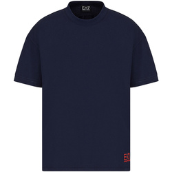 Vêtements Homme T-shirts manches courtes Emporio Armani ygf8b draped asymmetric sleeveless dress 3KPT58 PJ02Z Bleu