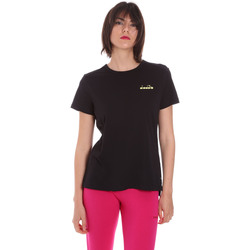 Vêtements Femme T-shirts manches courtes Diadora Kaleido 102175882 Noir
