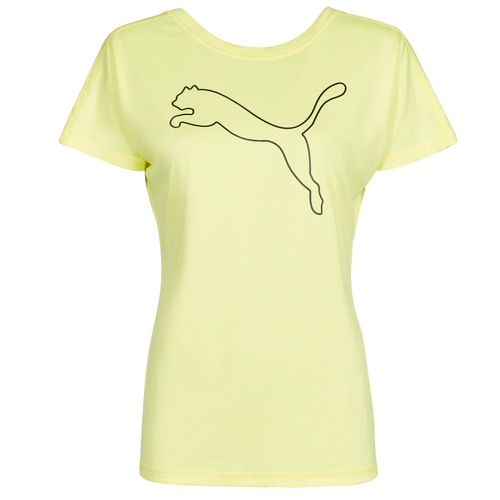 Vêtements Femme T-shirts manches courtes Match Puma RECYCL JERSY CAT TEE Jaune