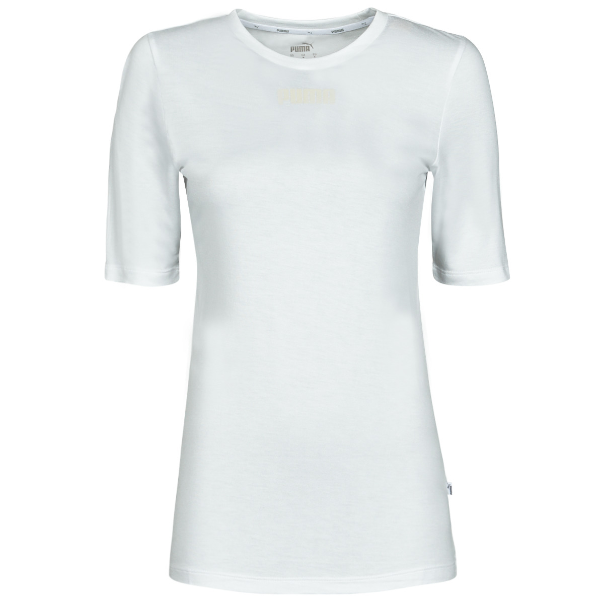 Vêtements Femme T-shirts manches courtes Puma High MBASIC TEE Blanc