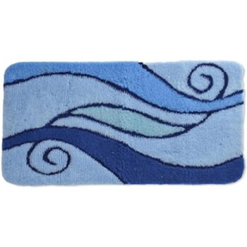 Maison & Déco Tapis de bain Carré d’Azur by Daxon - Les tapis de bain à motif en relief bleuturquoise