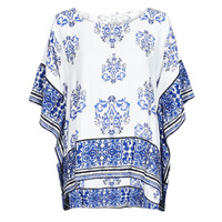 Vêtements Femme Tops / Blouses Desigual ANDES Blanc / Bleu