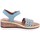 Chaussures Femme Sandales et Nu-pieds Ara Sandale Compensée Cuir Cadiz Multicolore