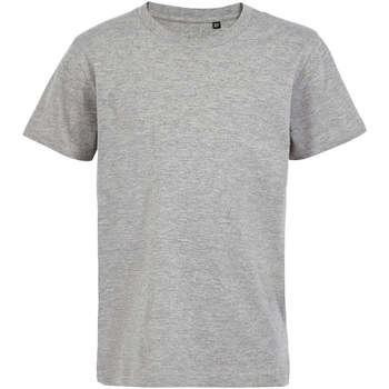 Vêtements Enfant T-shirts manches courtes Sols Camiseta de niño con cuello redondo Gris