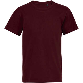 Vêtements Enfant T-shirts manches courtes Sols Camiseta de niño con cuello redondo Bordeaux