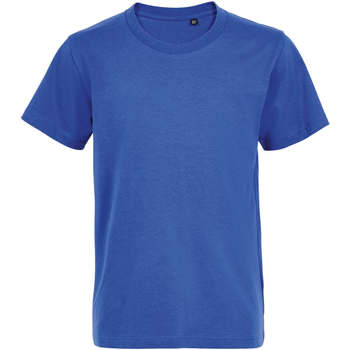 Vêtements Enfant T-shirts manches courtes Sols Camiseta de niño con cuello redondo Azul