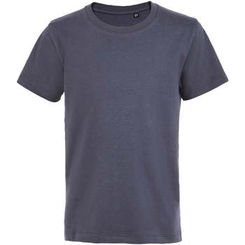 Vêtements Enfant T-shirts manches courtes Sols Camiseta de niño con cuello redondo Gris