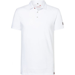 Vêtements Homme Polos manches courtes Timezone Polo en coton  ref 53165 Blanc Blanc