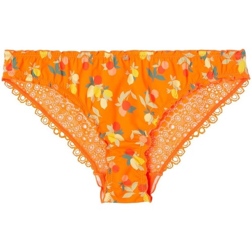 Sous-vêtements Femme Soutenons la formation des Pomm'poire Culotte imprimé orange Nouméa Orange