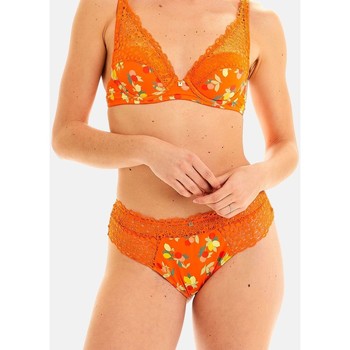 Sous-vêtements Femme Top 5 des ventes Pomm'poire Shorty string imprimé orange Nouméa Orange