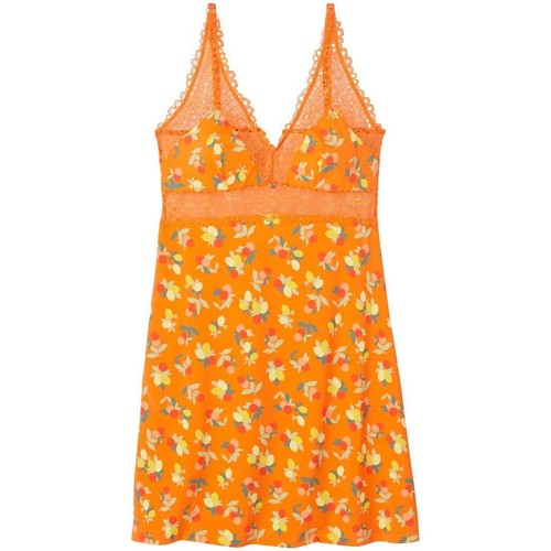Vêtements Femme Pyjamas / Chemises de nuit Pomm'poire Nuisette imprimé orange Nouméa Orange