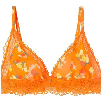 Sous-vêtements Femme Sandales et Nu-pieds Pomm'poire Soutien-gorge triangle imprimé orange Nouméa Orange