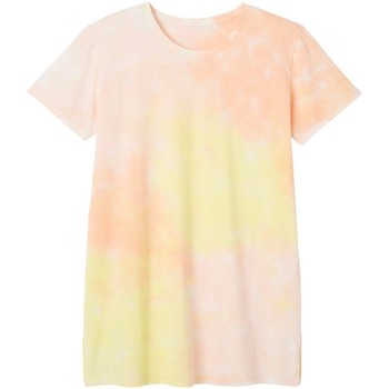 Vêtements Femme Pyjamas / Chemises de nuit Pomm'poire Big tee en coton bio imprimé tie & dye Woodstock rose
