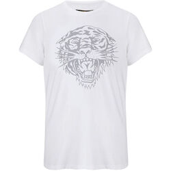 Vêtements T-shirts manches courtes Ed Hardy Tiger-glow t-shirt white Blanc