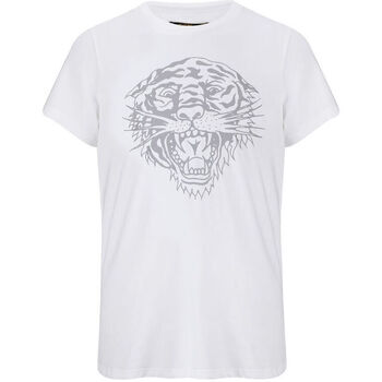 Vêtements Homme T-shirts manches courtes Ed Hardy - Tiger-glow t-shirt white Blanc