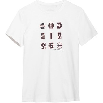 Vêtements Homme Daisy Street T-shirt comoda con kit fai da te per stampa della scritta "Los Angeles" 4F H4L21 TSM018 Blanc