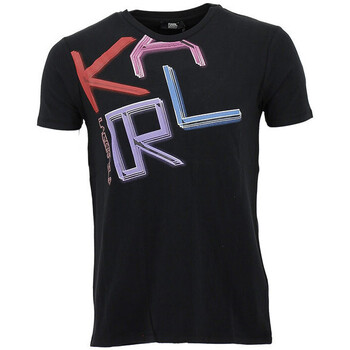 Vêtements Homme T-shirts manches courtes Karl Lagerfeld Tee-shirt Karl Noir