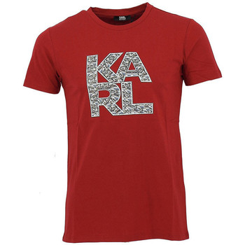 Vêtements Homme T-shirts manches courtes Karl Lagerfeld Tee-shirt Karl Rouge