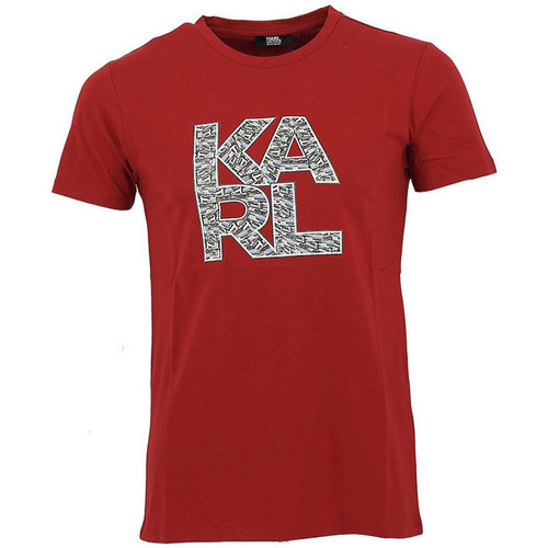 Vêtements Homme Plat : 0 cm Karl Lagerfeld Tee-shirt Rouge