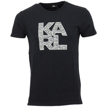 Vêtements Homme T-shirts manches courtes Karl Lagerfeld Tee-shirt Karl Noir