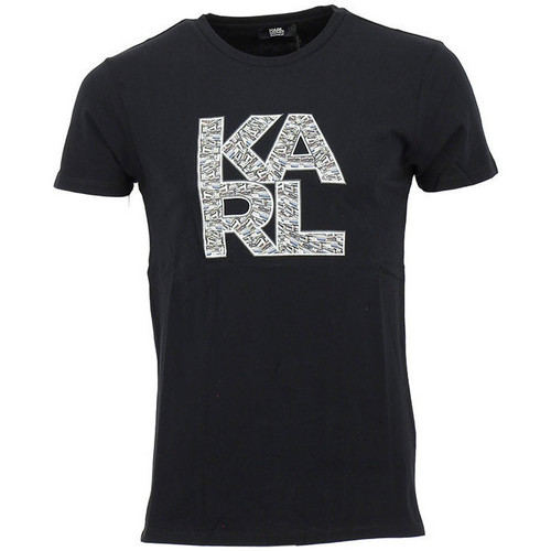 Vêtements Homme Short De Bain Karl Lagerfeld Tee-shirt Noir