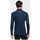 Vêtements Homme T-shirts manches longues Rewoolution T-shirt LS Half Zip Homme - Bleu Bleu