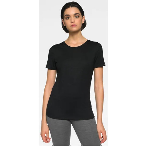 Vêtements Femme T-shirts manches courtes Rewoolution T-shirt SS Heaven Femme - Noir Noir
