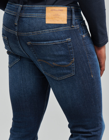 Jeans slim Jack & Jones JJIGLENN Bleu medium - Livraison Gratuite 