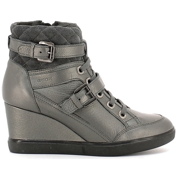 Chaussures Femme Boots Geox D6467C 0AK22 Gris