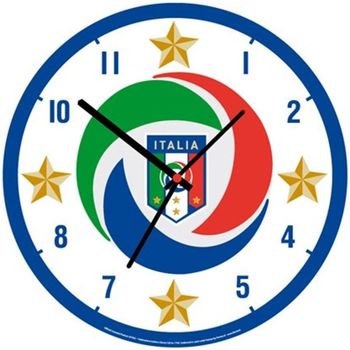 Les Petites Bomb Horloges Forme Grande pendule ronde FIGC Blanc