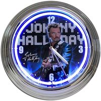 Maison & Déco Horloges Cadoons Horloge bleu Johnny Hallyday Bleu