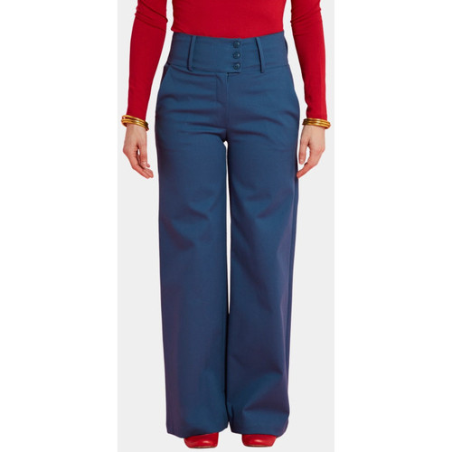 Vêtements Femme Pantalons polo-shirts men key-chains clothing belts mats Pantalon Large Granito Bleu