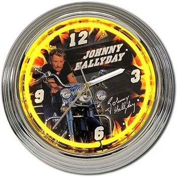 Top 5 des ventes Horloges Cadoons Horloge néon Johnny Hallyday moto Jaune