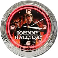Maison & Déco Horloges Cadoons Horloge néon Rouge Johnny Hallyday Rouge