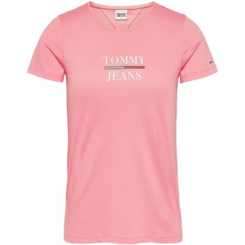 T-shirt Tommy Jeans T-shirt femmes ref 53404 TIF Rose